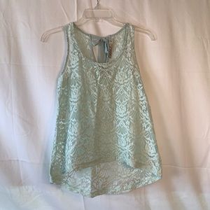 Chloe K aqua lace camisole style cover size XS